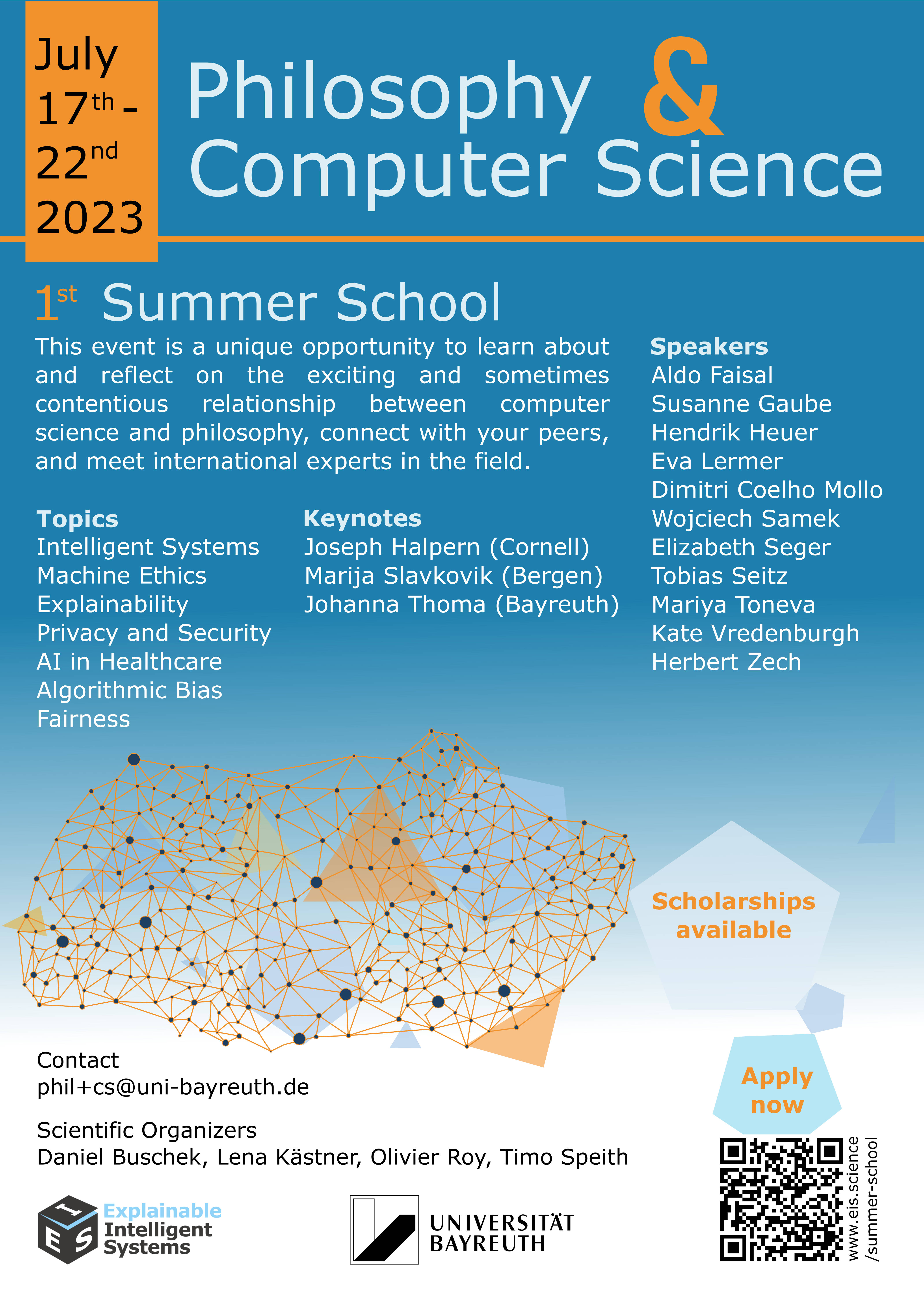 The official poster for the 1st Bayreuth Philosophy & Computer Science Summer School
